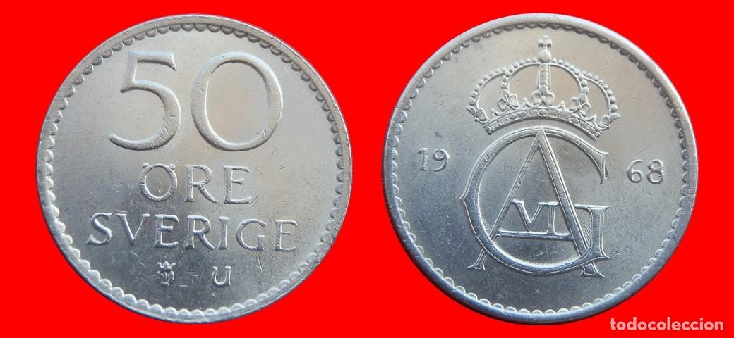Monedas antiguas de Europa: 50 ORE 1968 SUECIA-144964