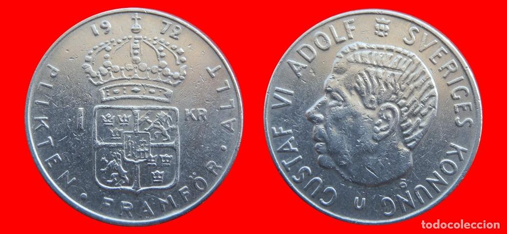 Monedas antiguas de Europa: 1 CORONA 1972 SUECIA-144965