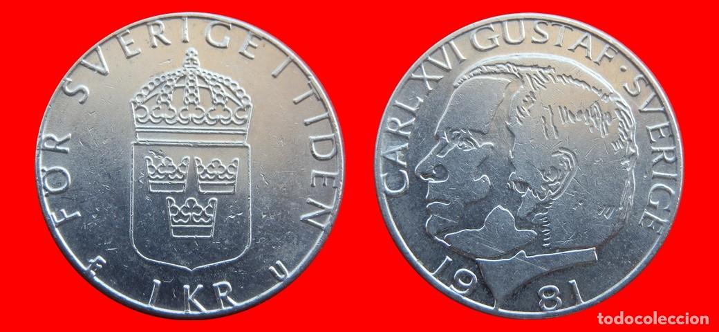 Monedas antiguas de Europa: 1 CORONA 1981 SUECIA-144966