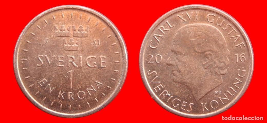 Monedas antiguas de Europa: 1 CORONA 2016 SUECIA-144967