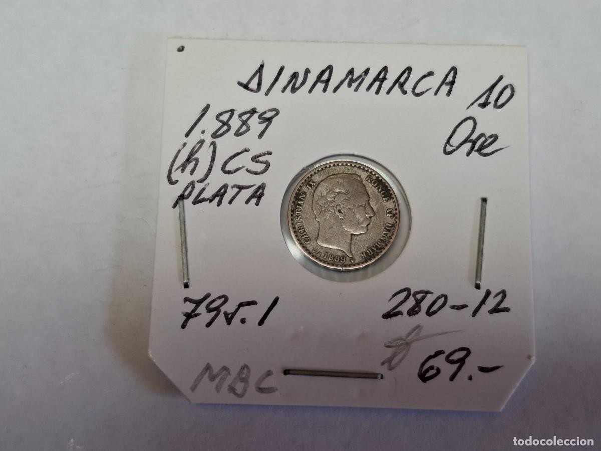 Monedas antiguas de Europa: 10 ORE de PLATA de 1889 (h) CS KM 795.1 DINAMARCA en MBC