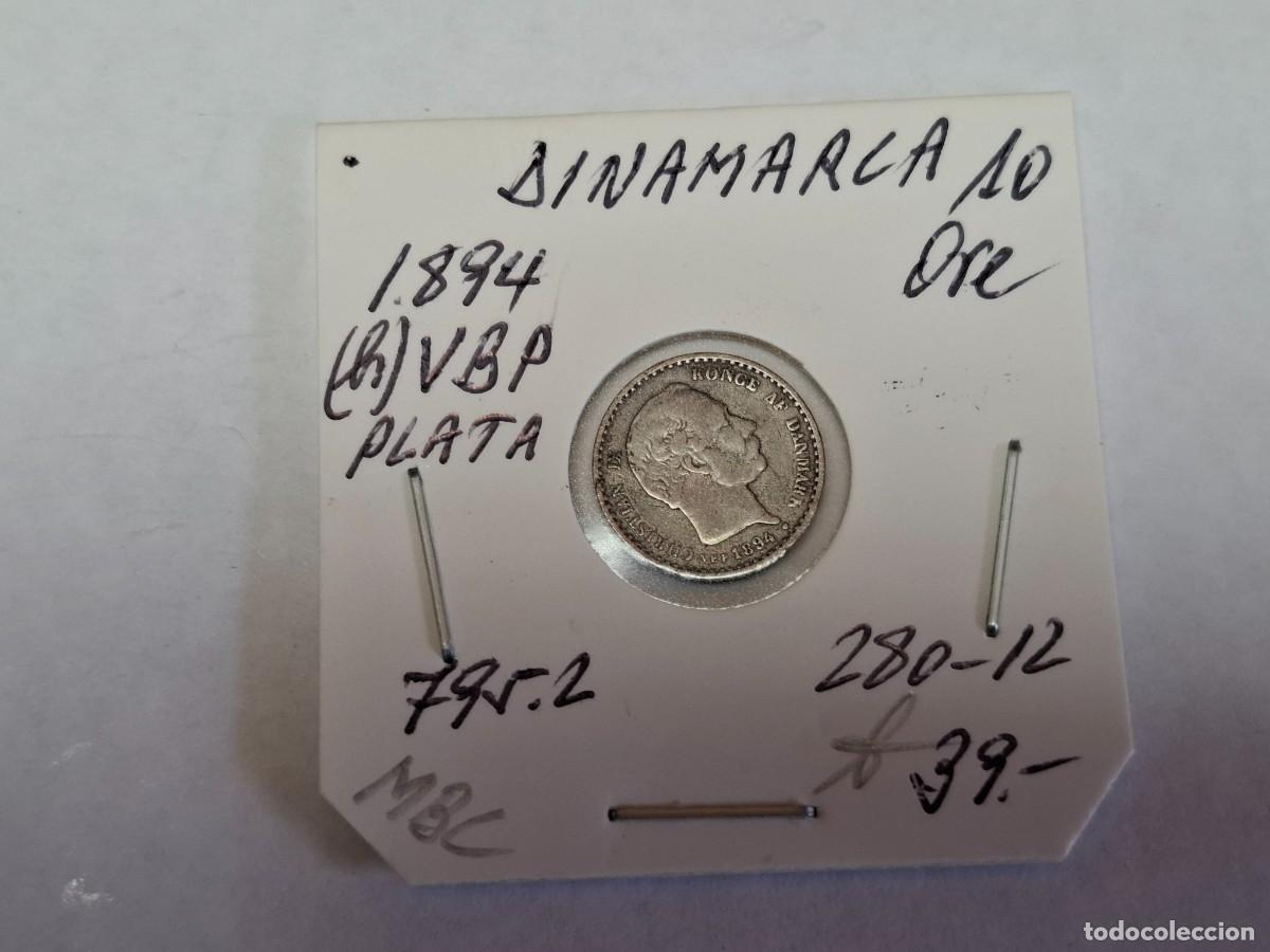 Monedas antiguas de Europa: 10 ORE de PLATA de 1894 (h) VBP KM 795.2 DINAMARCA en MBC