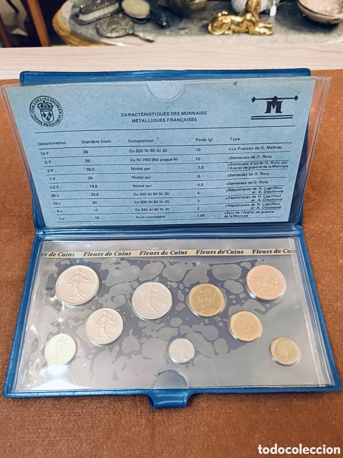 Monedas antiguas de Europa: CARTERA MONEDAS FRANCIA A&Ntilde;O 1981