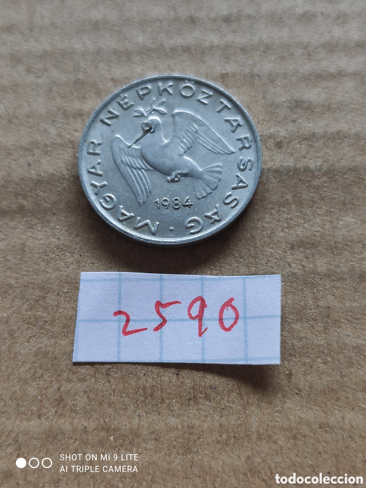 Monedas antiguas de Europa: Moneda h&uacute;ngara, 10 filler a&ntilde;o 1984