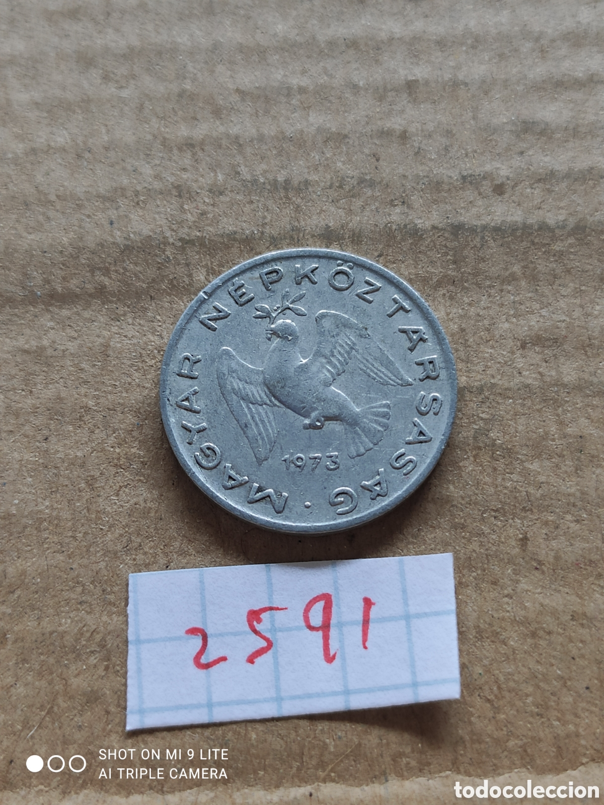 Monedas antiguas de Europa: Moneda h&uacute;ngara, 10 filler a&ntilde;o 1973