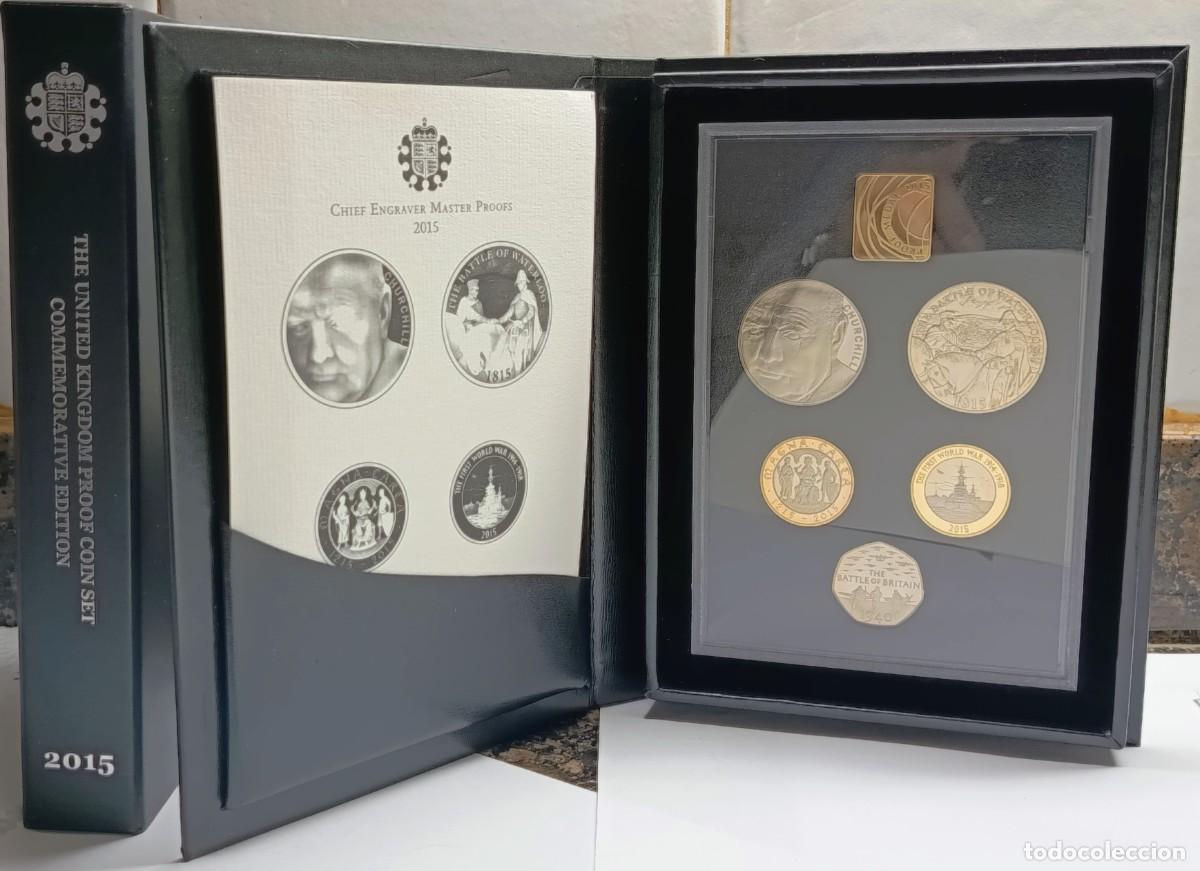 Alte M&uuml;nzen aus Europa: GRAN BRETA&Ntilde;A. UK. SET EN ESTUCHE DE LUJO 2015 PROOF. MONEDAS COMMEMORATIVAS. EDICI&Oacute;N LIMITADA.