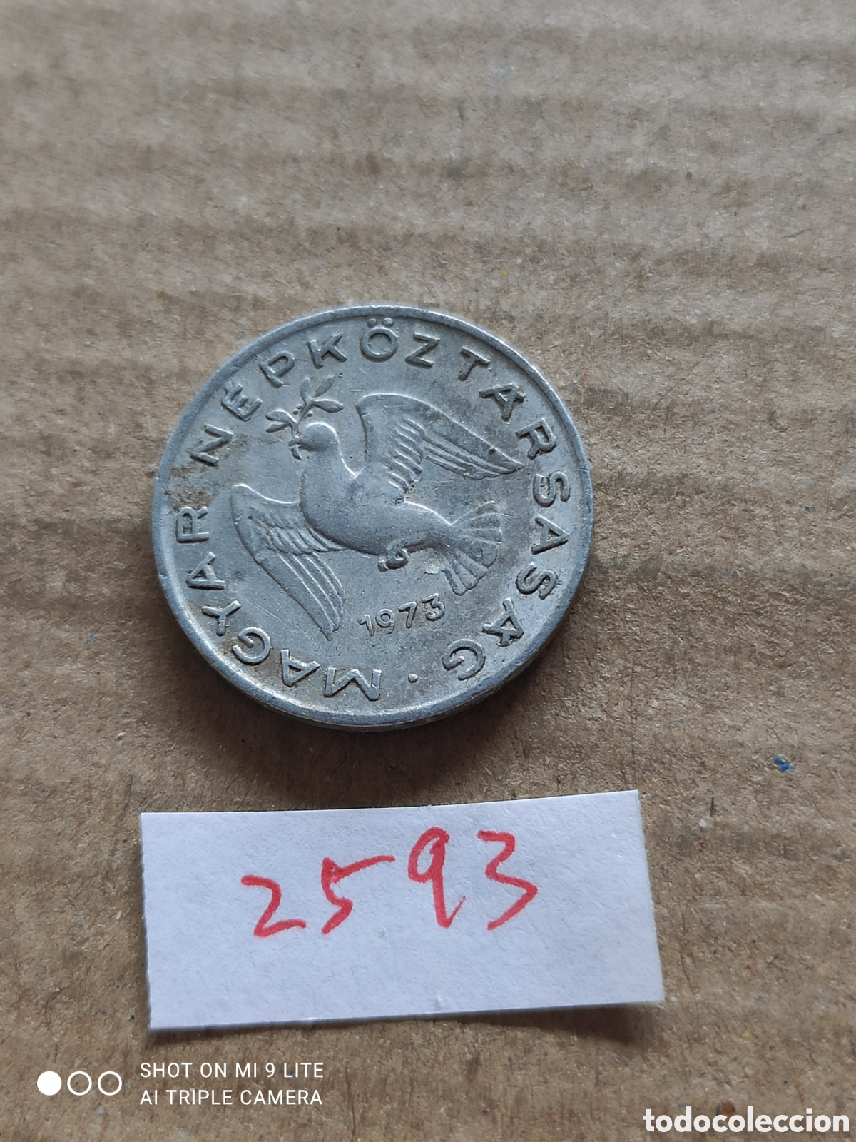 Monedas antiguas de Europa: Moneda h&uacute;ngara, 10 filler a&ntilde;o 1973