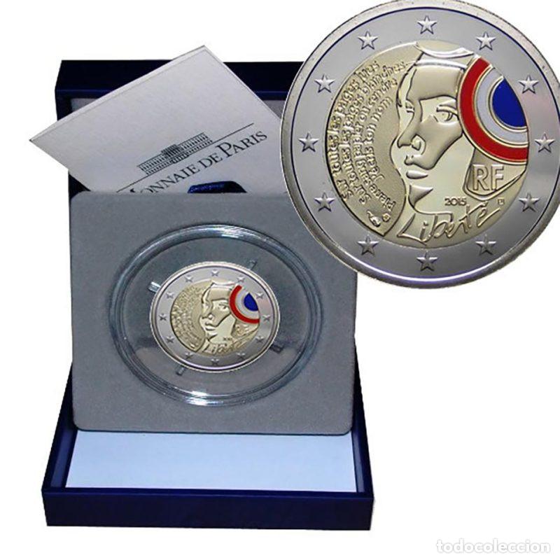 Monedas antiguas de Europa: FRANCIA 2 EURO PROOF 2015 FIESTA DE LA FEDERACION CON CAJA