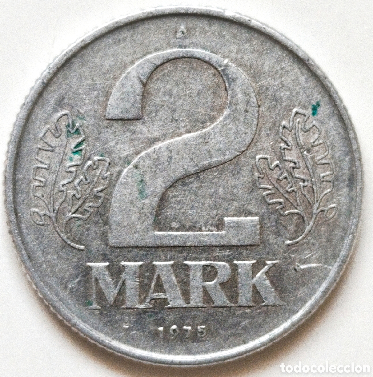 Monedas antiguas de Europa: Rep&uacute;blica Democr&aacute;tica Alemana. 2 Mark de 1975