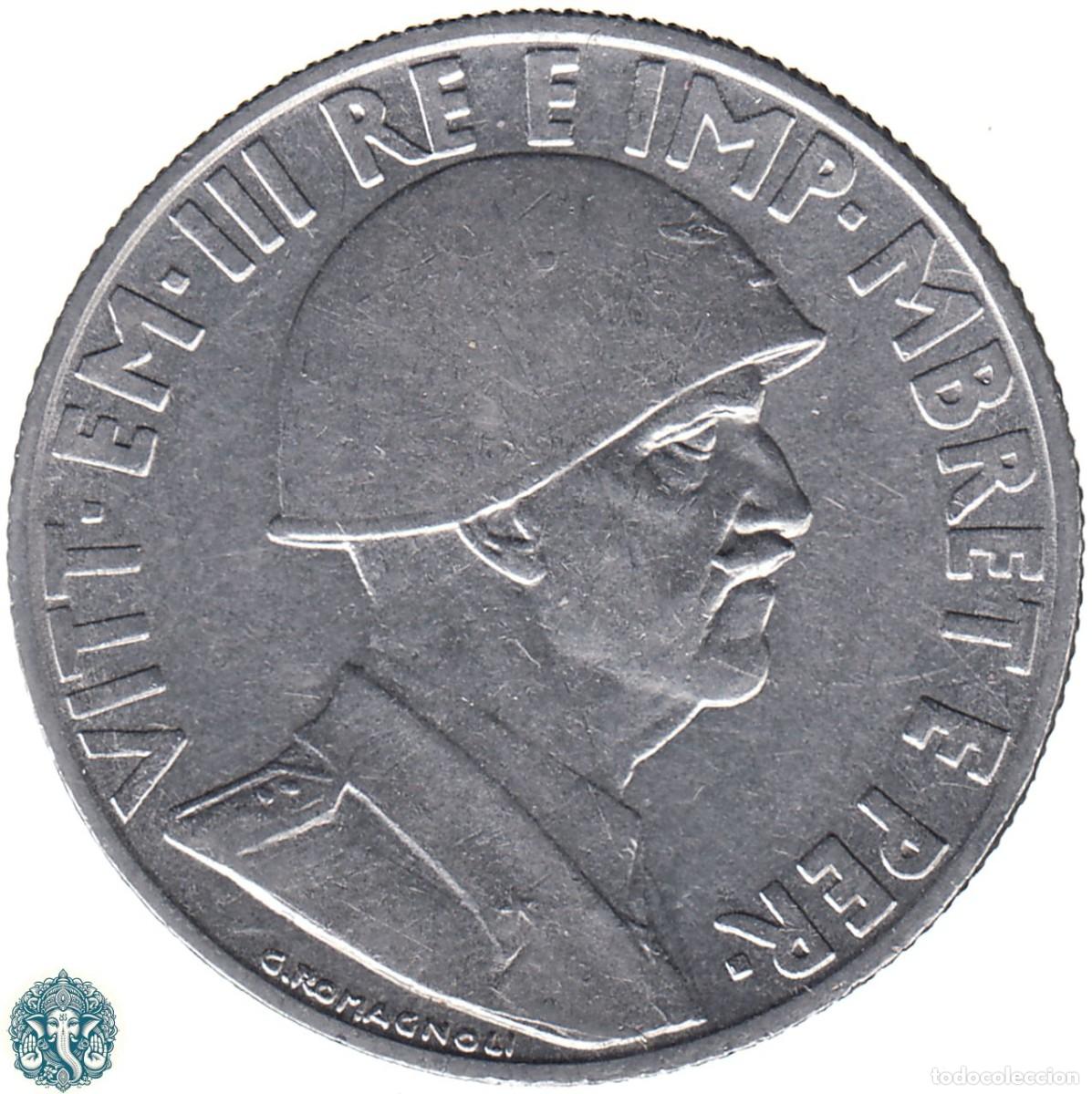 Monedas antiguas de Europa: ALBANIA 1 Lek 1939 XVIII Vittorio Emanuele III KM#30 magn&eacute;tica OCUPACI&Oacute;N ITALIANA