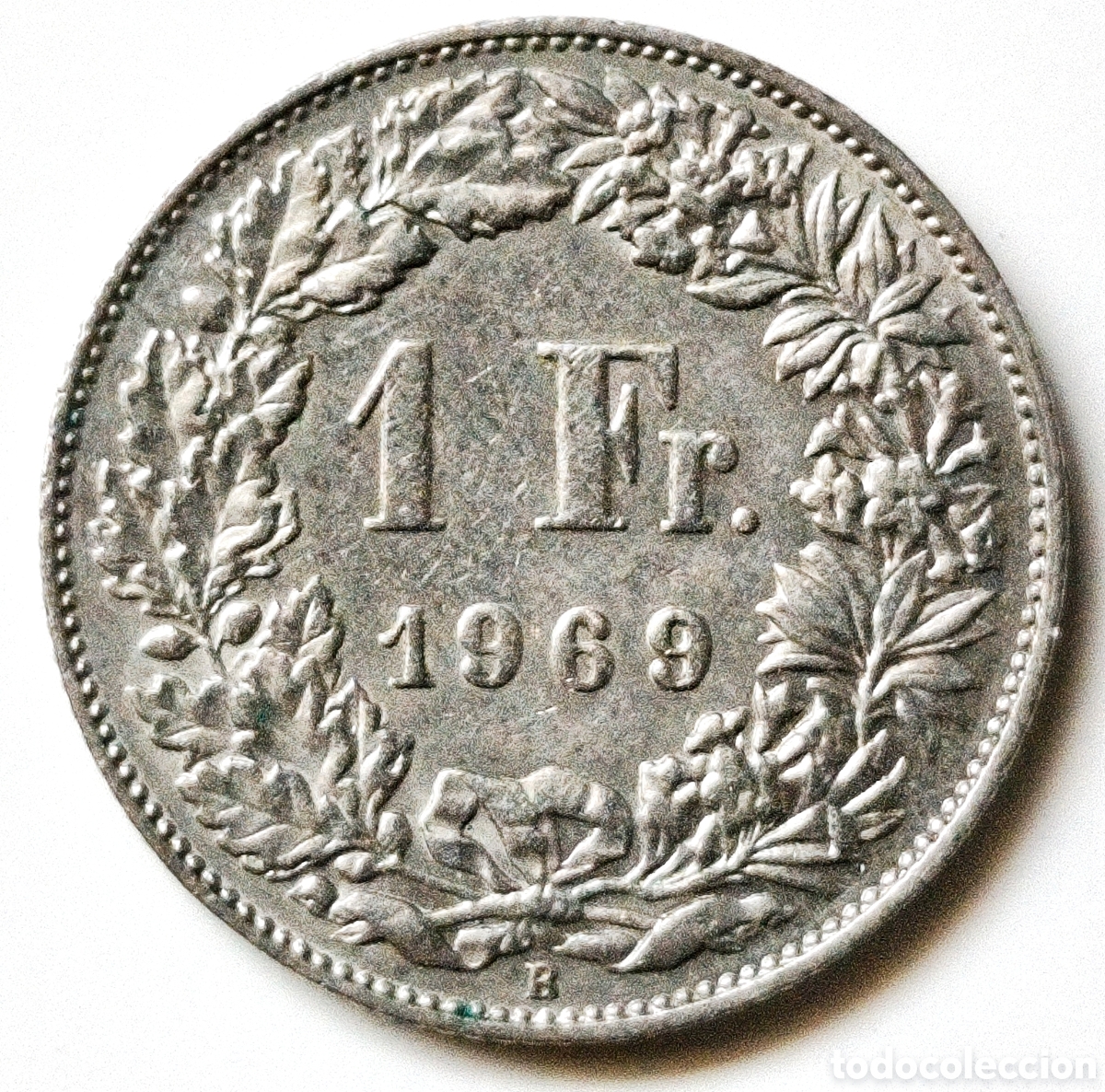 Monedas antiguas de Europa: Suiza, 1 franc de 1969