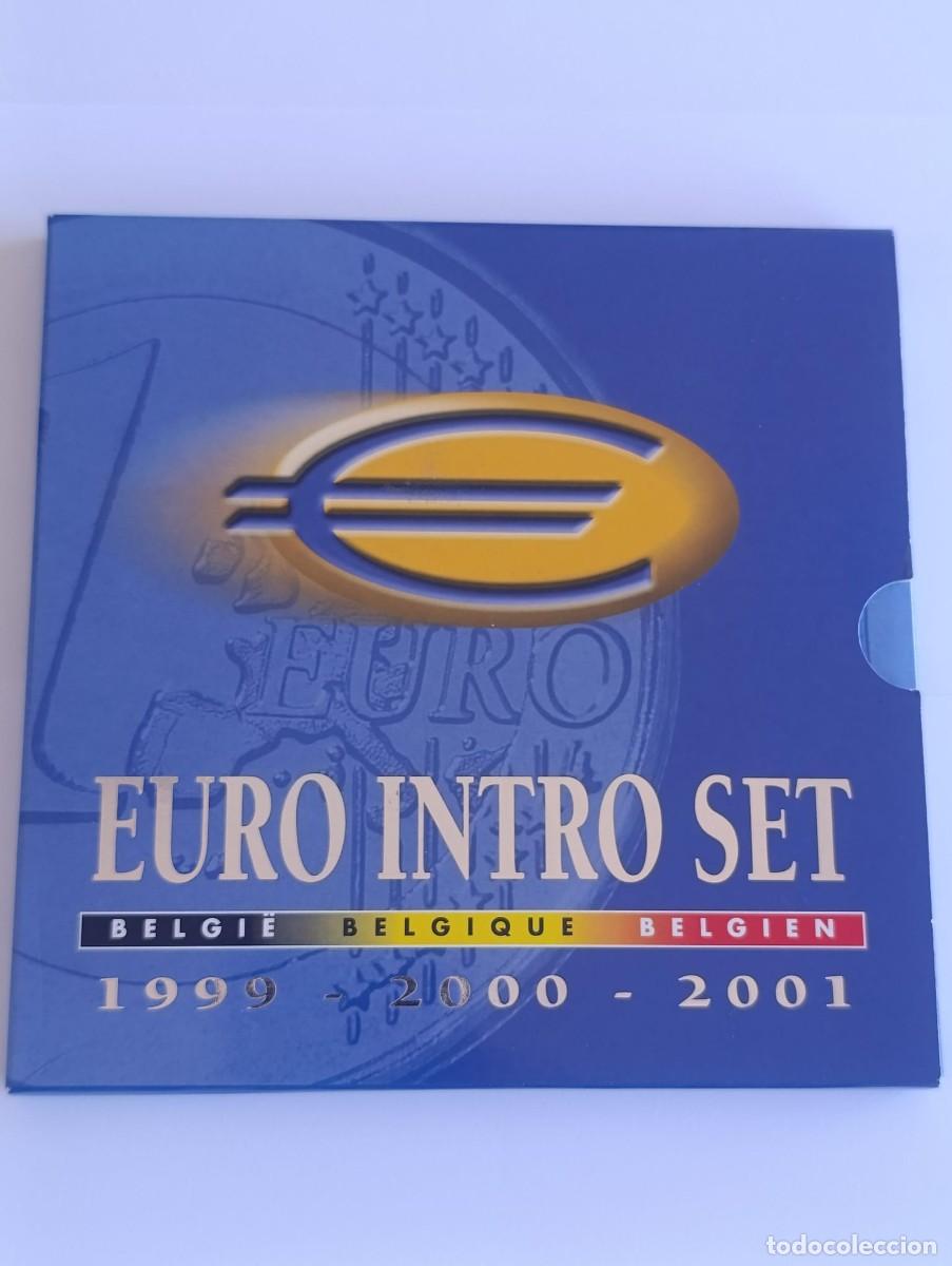 Monedas antiguas de Europa: Euro Intro Set B&eacute;lgica A&ntilde;os 1999-2000-2001 SC