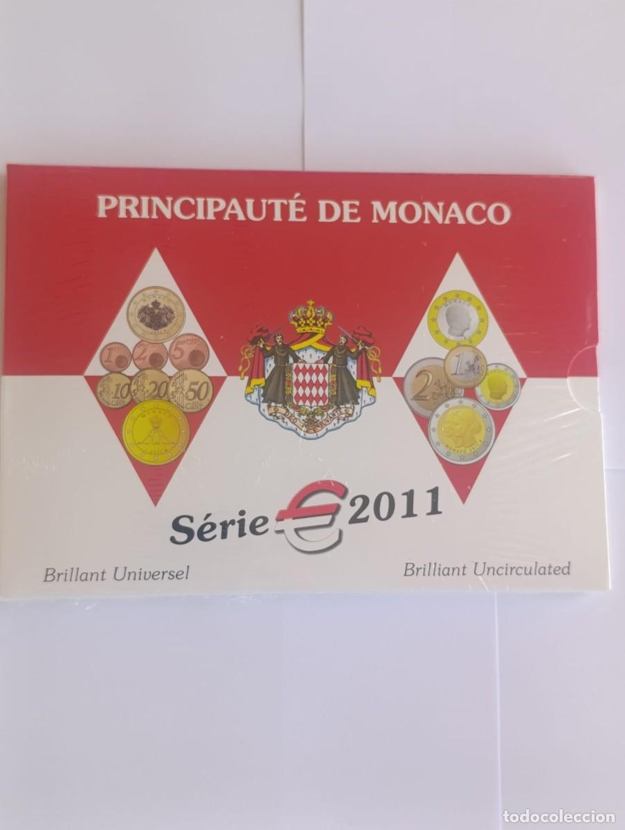 Monedas antiguas de Europa: Cartera Euros Monaco 2011 Calidad BU