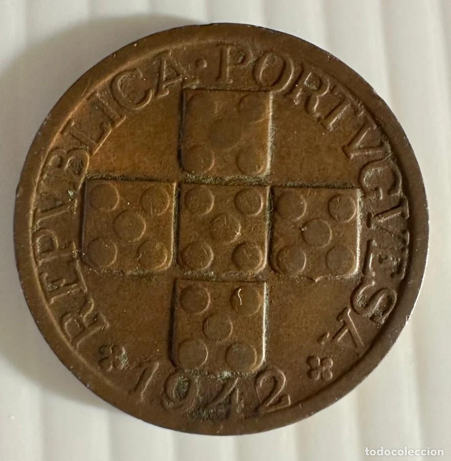 Monedas antiguas de Europa: 1942 Portugal 20 Centavos Coin &ndash; Portuguese Republic &ndash; KM# 584 &ndash; Bronze