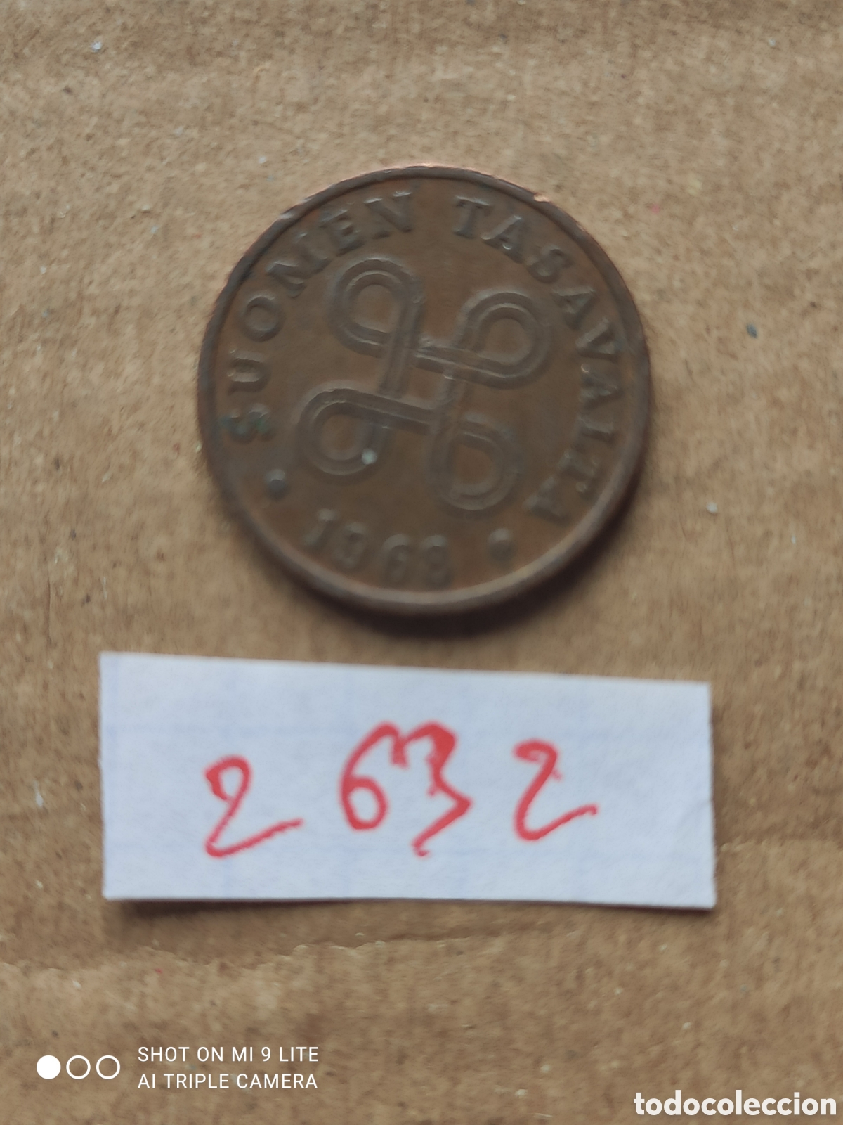 Monedas antiguas de Europa: Penny finland&eacute;s a&ntilde;o 1968