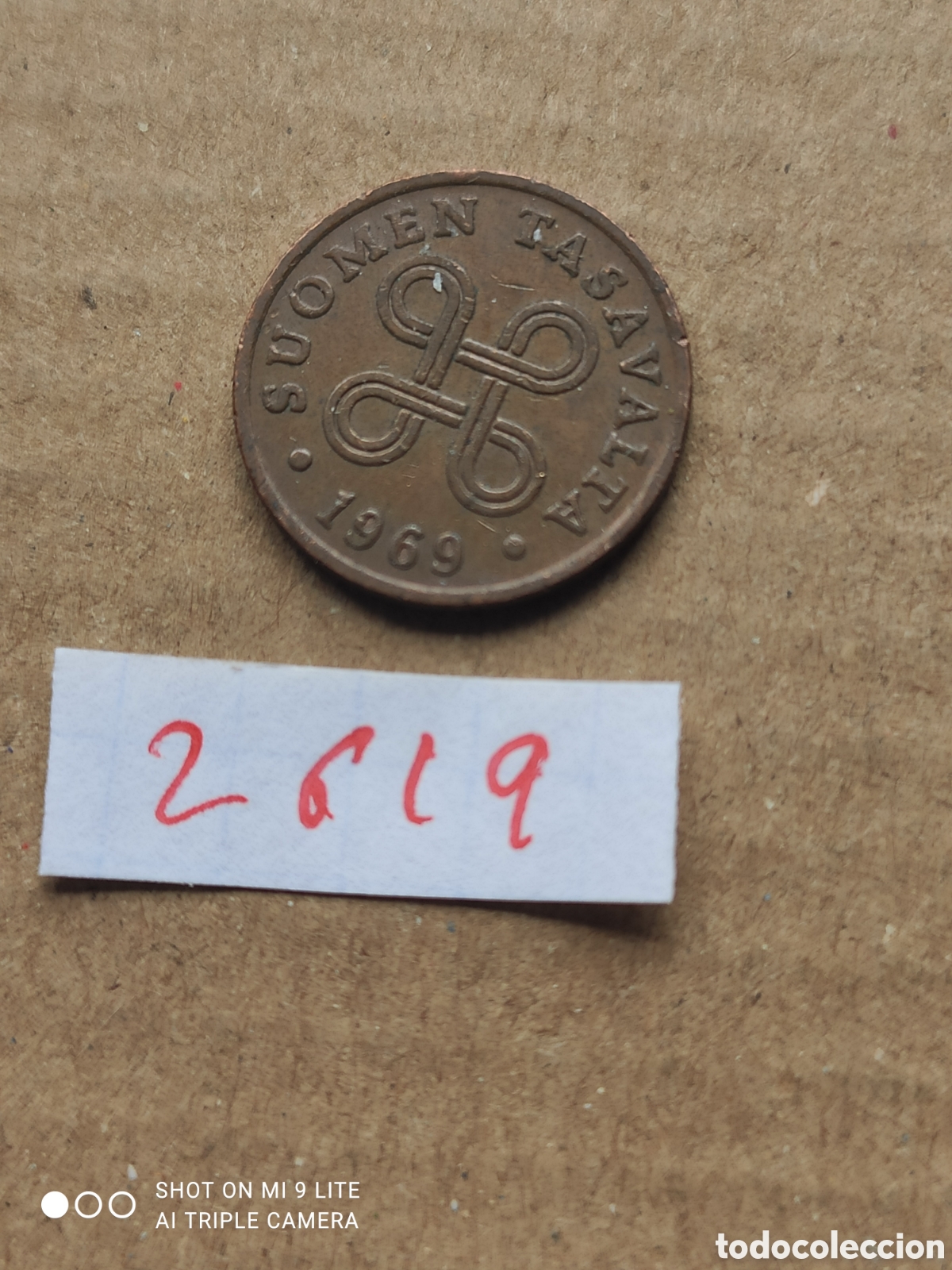 Monedas antiguas de Europa: Puente finland&eacute;s a&ntilde;o 1969