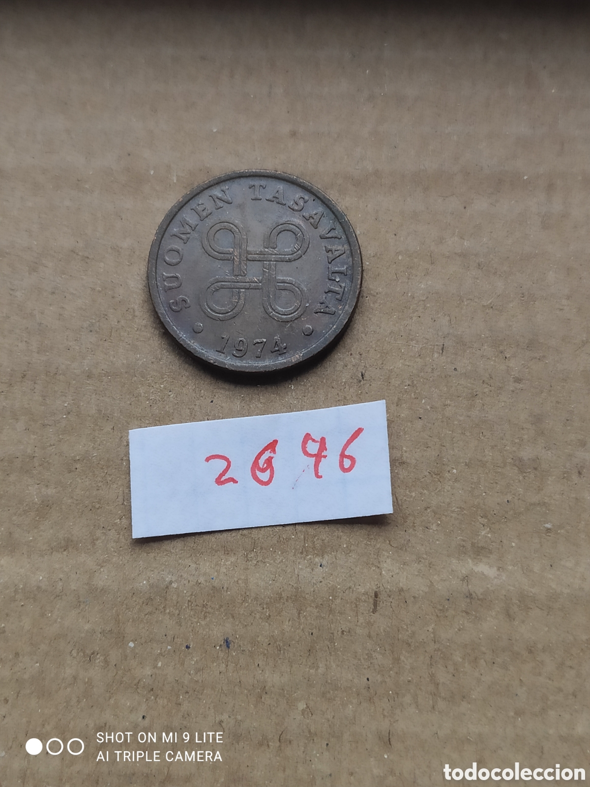 Monedas antiguas de Europa: Penny Finlandia a&ntilde;o 1974