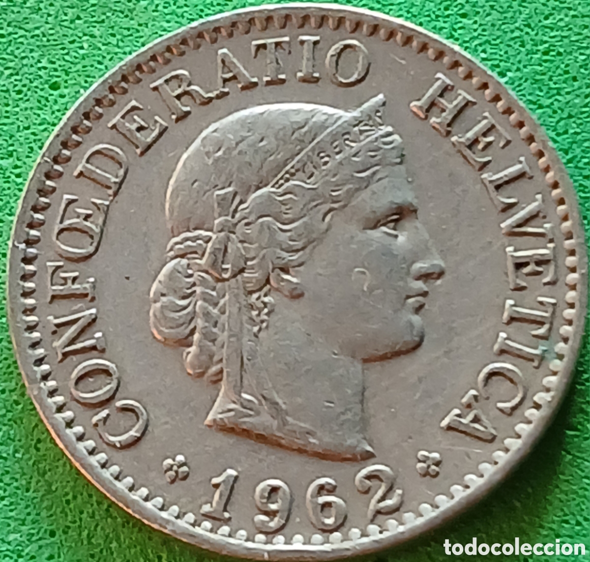 Monedas antiguas de Europa: Suiza 10 centimos 1962 km#27