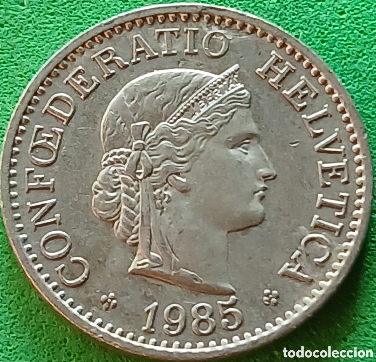 Monedas antiguas de Europa: Suiza 10 centimos 1985 km#27