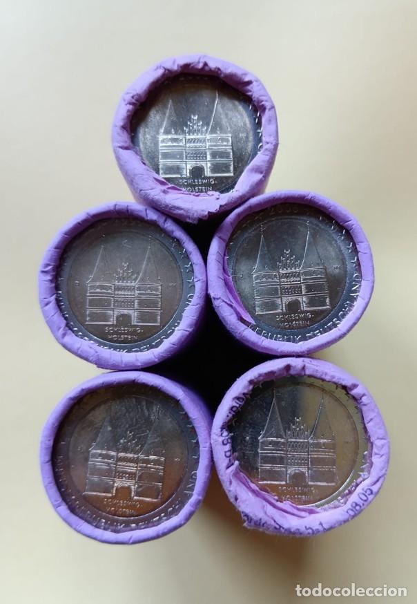 Monedas antiguas de Europa: Lote 5 monedas conmemorativas de 2 euros Alemania 2006 Schleswig-Holstein