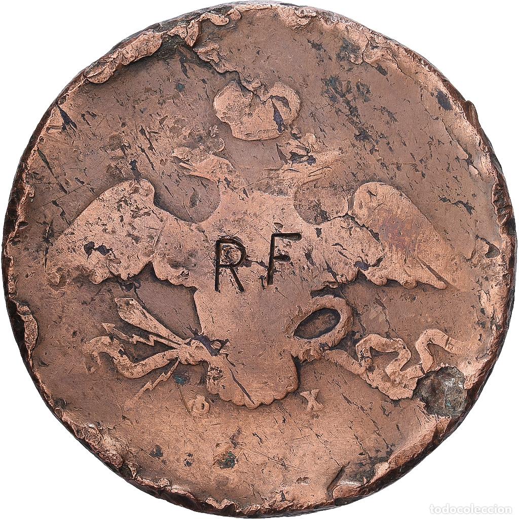 Monedas antiguas de Europa: [#1529259] Rusia, 10 Roubles, Uncertain date, Contremarque, Cobre, BC