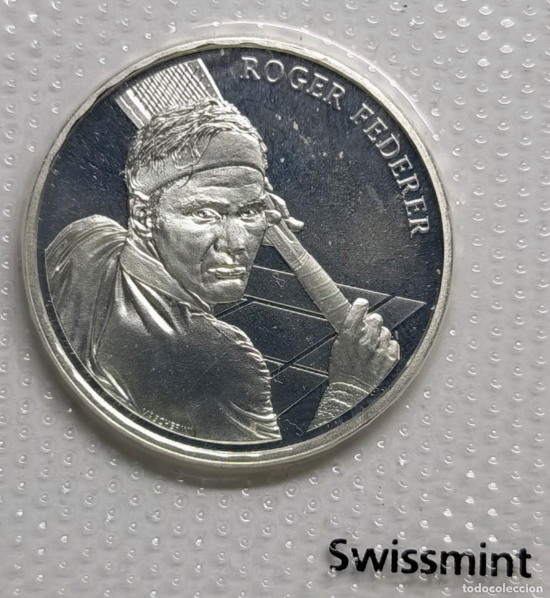 Monedas antiguas de Europa: SUIZA 5 MONEDAS 20 FRANCOS. 2015 Y 2020. 20 GRMS. DE PLATA 0,835. SIN CIRCULAR (FDC) INCLUYE FEDERER