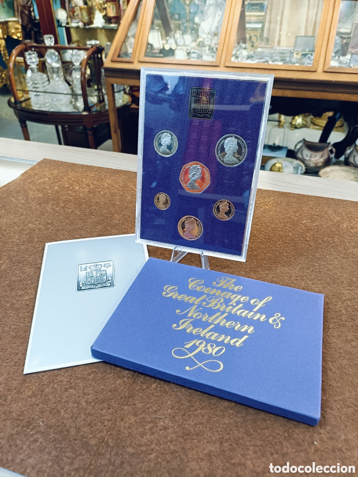 Monedas antiguas de Europa: Set Proof Reino Unido 1980 Gran Breta&ntilde;a e Irlanda del Norte 6 Monedas