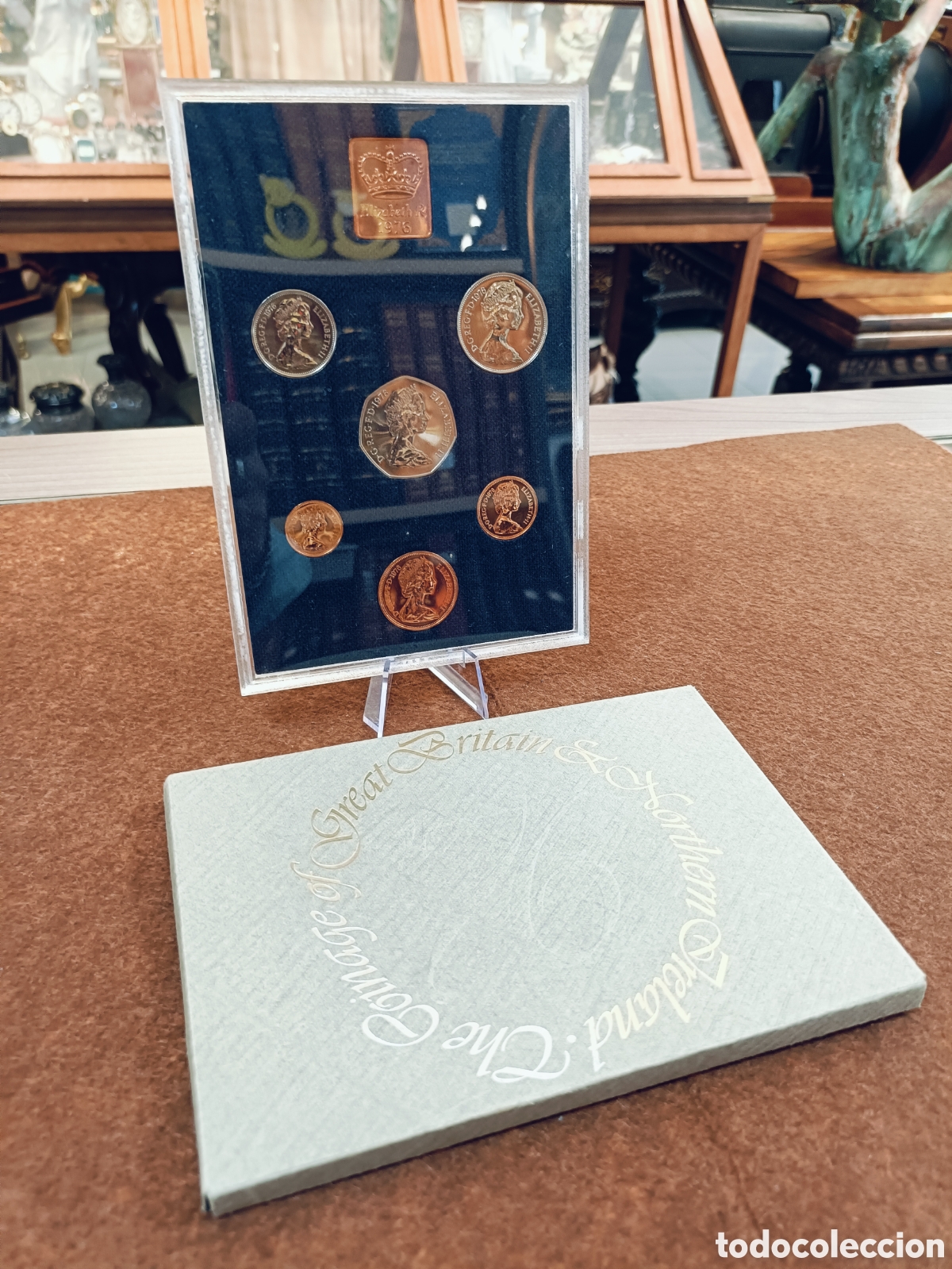 Monedas antiguas de Europa: Set Proof Reino Unido 1976 Gran Breta&ntilde;a e Irlanda del Norte 6 Monedas