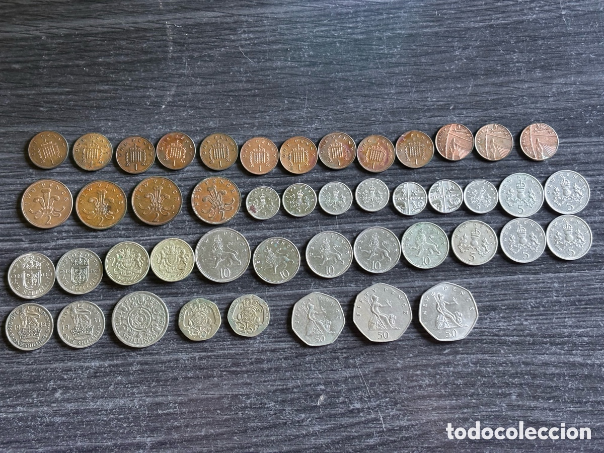 Monedas antiguas de Europa: Lote Monedas Reino Unido UK