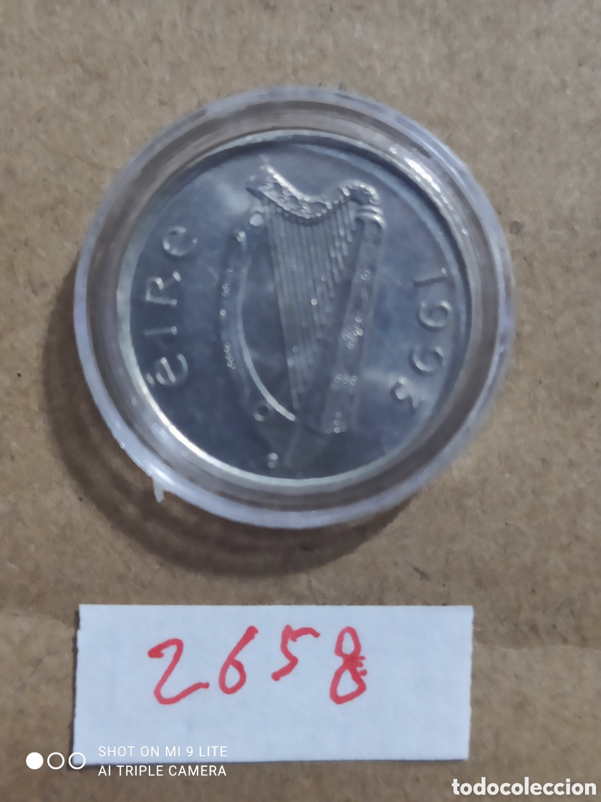 Monedas antiguas de Europa: 5 Penny Irlanda a&ntilde;o 1993