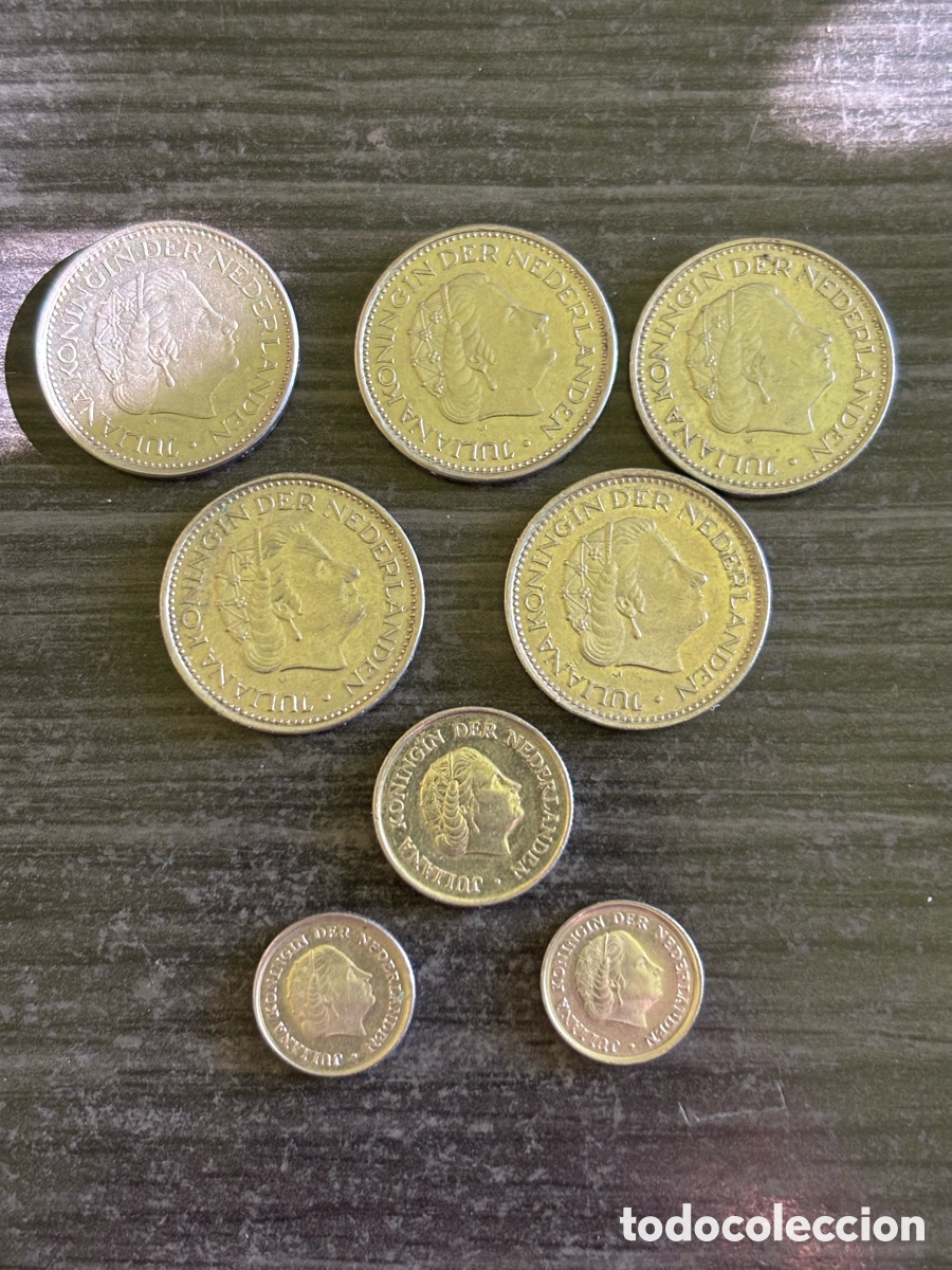 Monedas antiguas de Europa: Lote monedas Holanda Gulden y Cent
