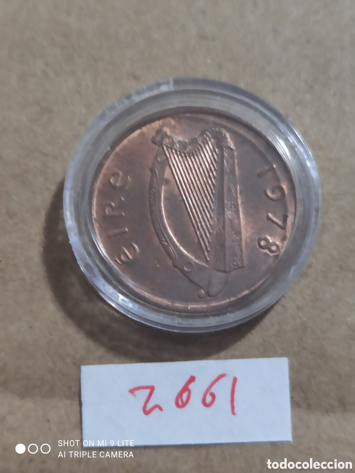 Monedas antiguas de Europa: 1 Penny Irlanda a&ntilde;o 1978