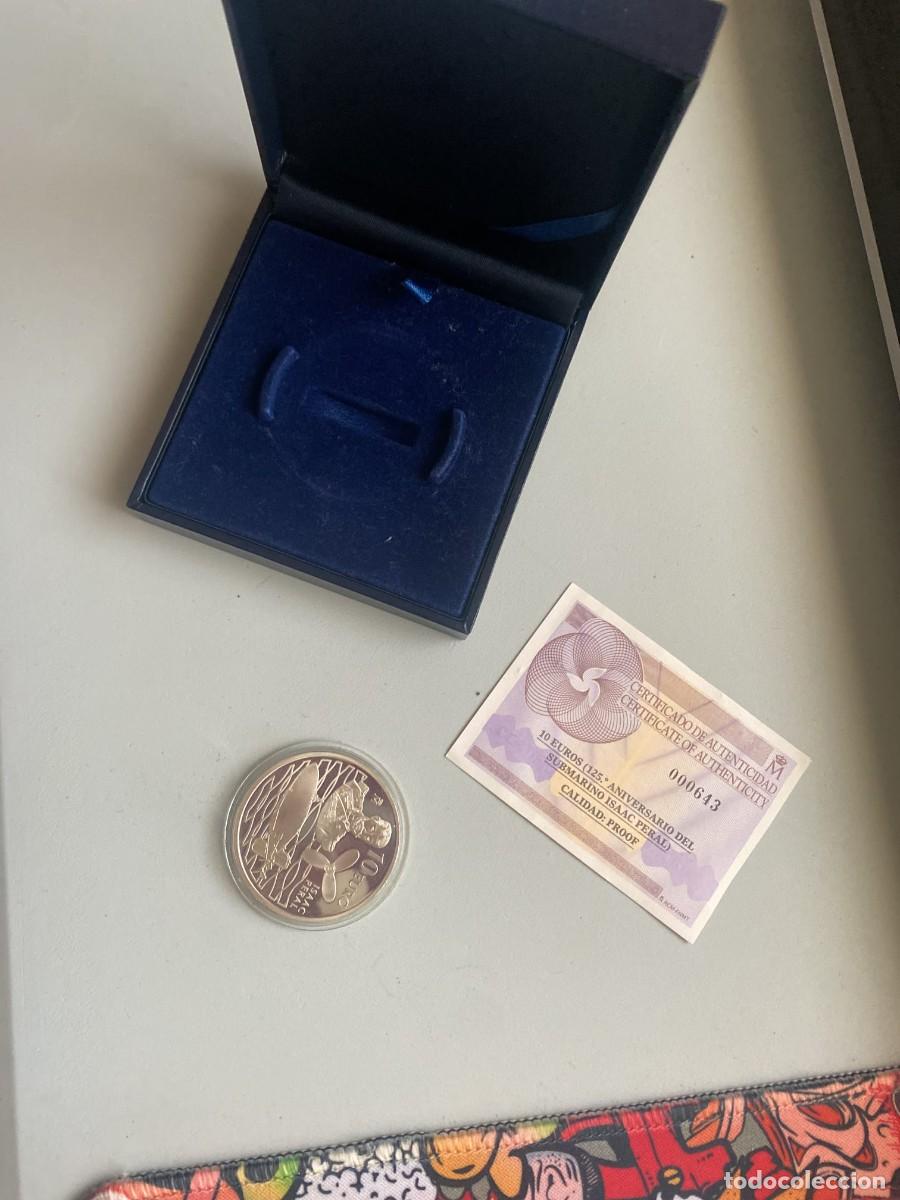 Monedas antiguas de Europa: Emisi&oacute;n conmemorativa 125 aniversario del Submarino Isaac PeralTraducido autom&aacute;ticamente Anverso Ca