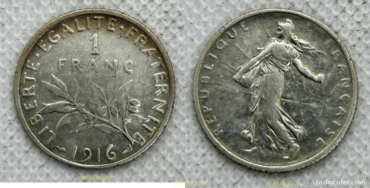Monedas antiguas de Europa: 3562 FRANCIA 1916 FRANCIA 1 FRANCO 1916