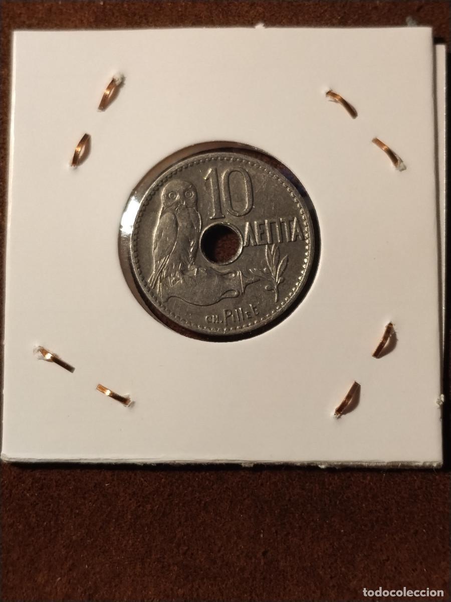 Monedas antiguas de Europa: Moneda Grecia 10 Lepta 1912 &ndash; Reino de Grecia &ndash; Original