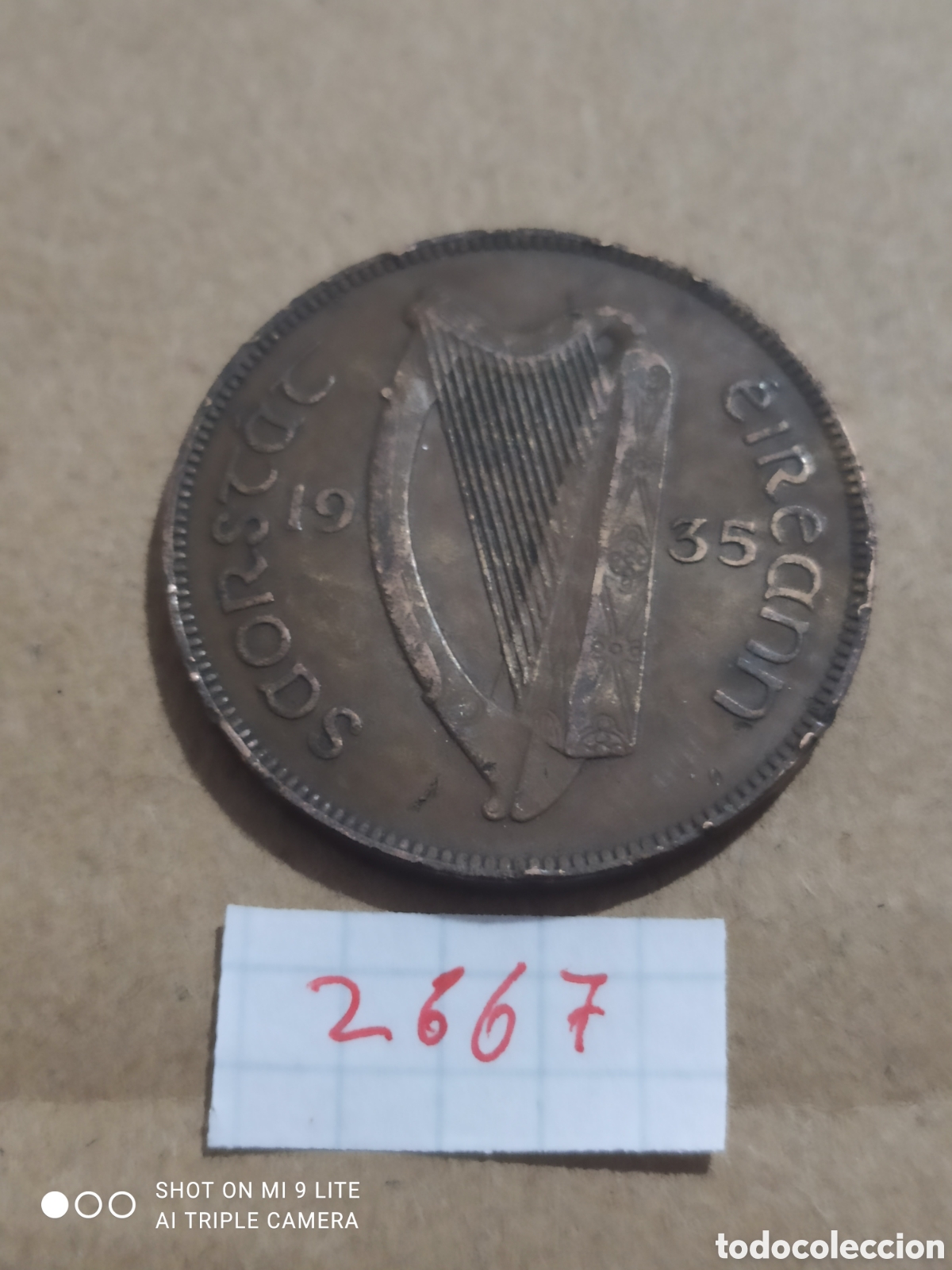 Monedas antiguas de Europa: 1 libra irlandesa a&ntilde;o 1935