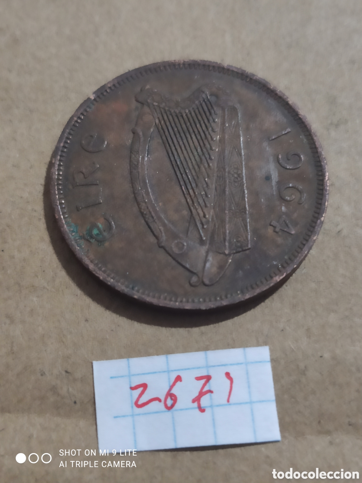 Monedas antiguas de Europa: Libra irlandesa a&ntilde;o 1964