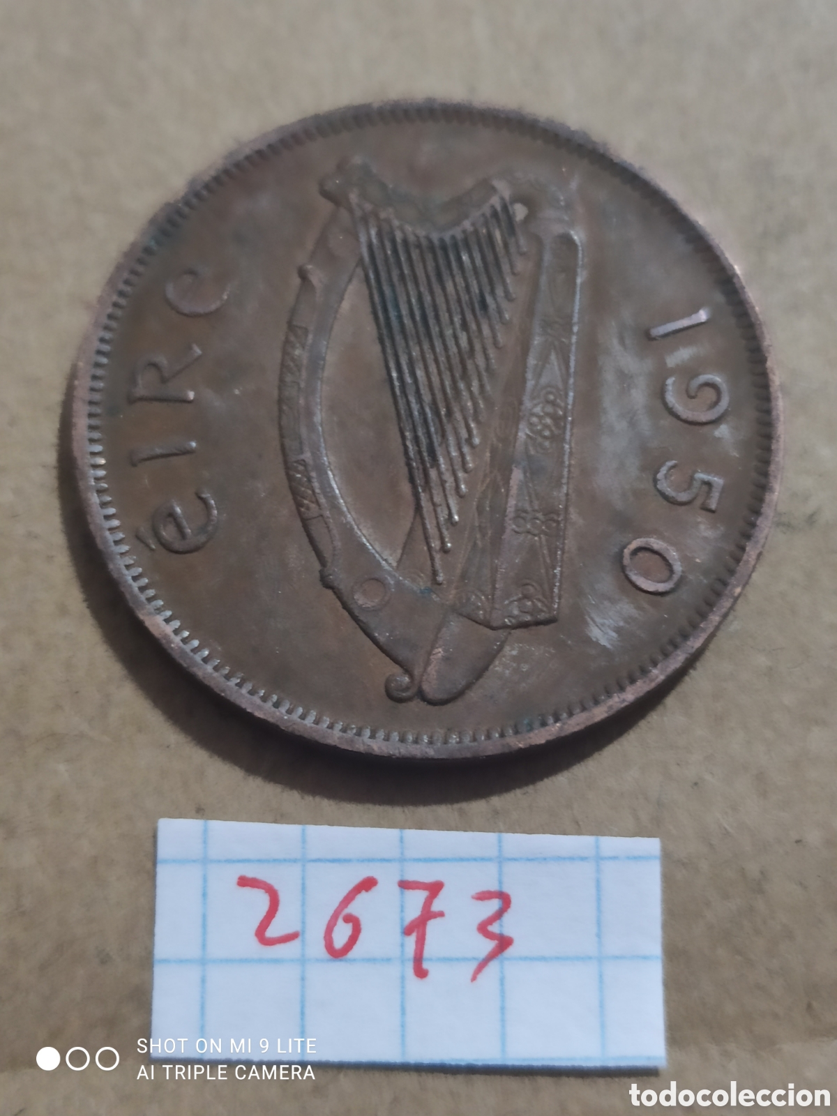 Monedas antiguas de Europa: Libra irlandesa a&ntilde;o 1950