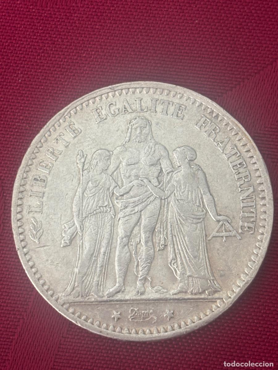 Monedas antiguas de Europa: 5 francos 1874 A Francia