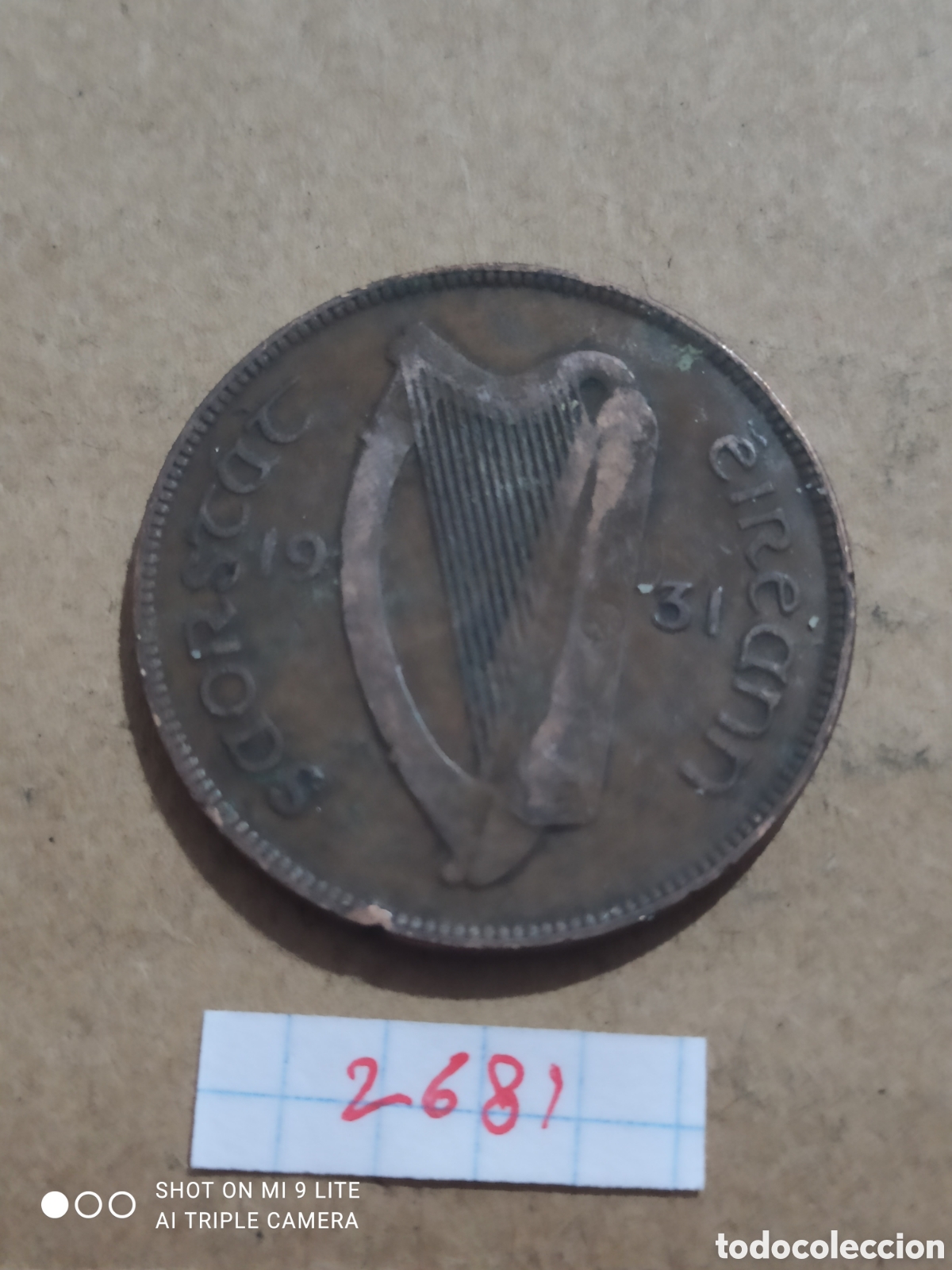 Monedas antiguas de Europa: Penny irlandes a&ntilde;o 1931
