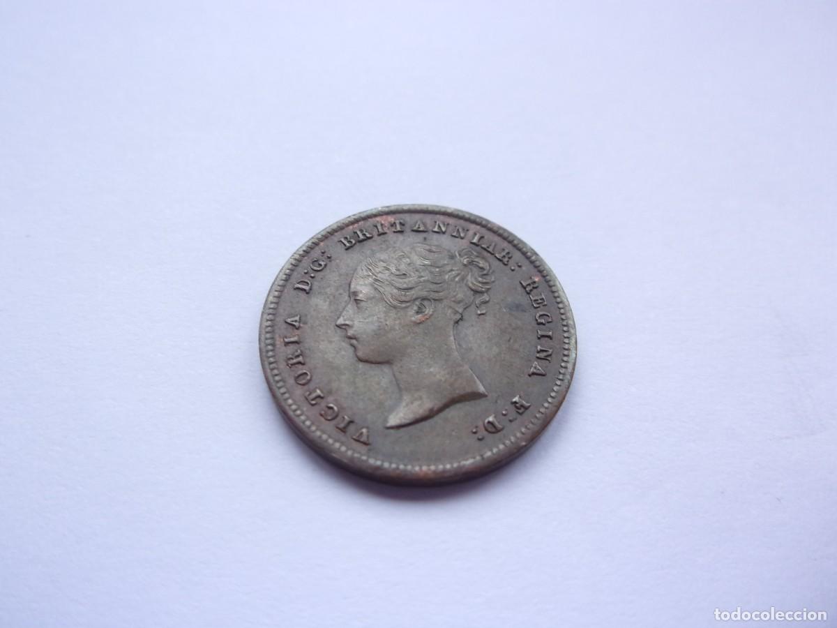 Monnaies anciennes de Europe: 40SCL17 Gran Breta&ntilde;a Victoria 1/2 farthing 1843