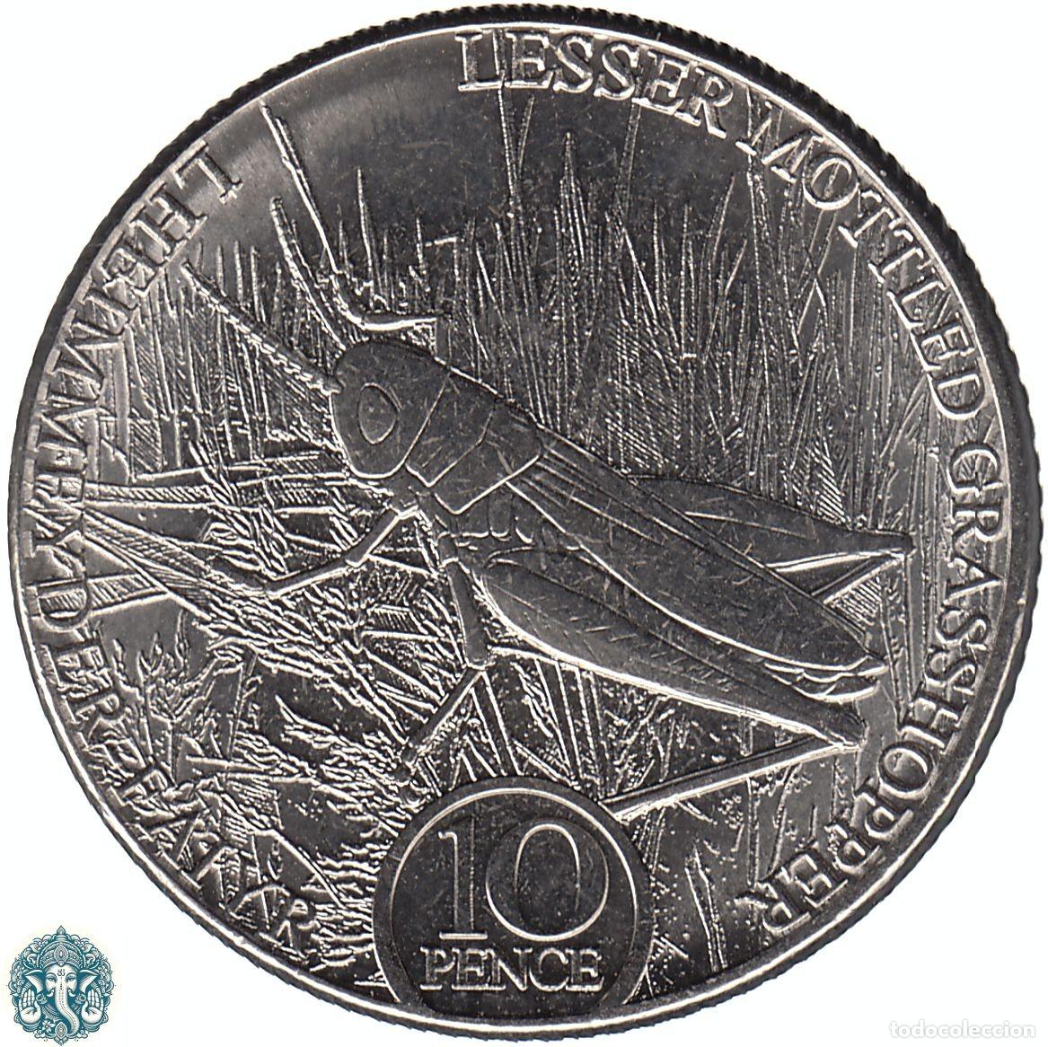 Monnaies anciennes de Europe: ISLA DE MAN 10 Peniques 2023 Carlos III KM#1786