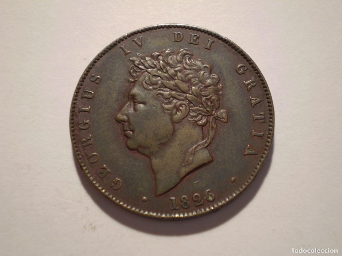 Monnaies anciennes de Europe: 67SAY13 Great Britain 1826 George IV half penny