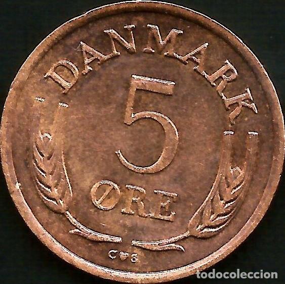 Monedas antiguas de Europa: DINAMARCA 1963 - 5 ORE - KM 848.1 - CIRCULADA