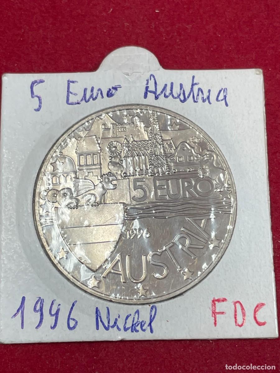 Monedas antiguas de Europa: Moneda 50 Schilling / 5 Euro 1996 Austria. Milenio Ostarr&icirc;chi. Ceca Viena. Flor de Cu&ntilde;o (FDC)