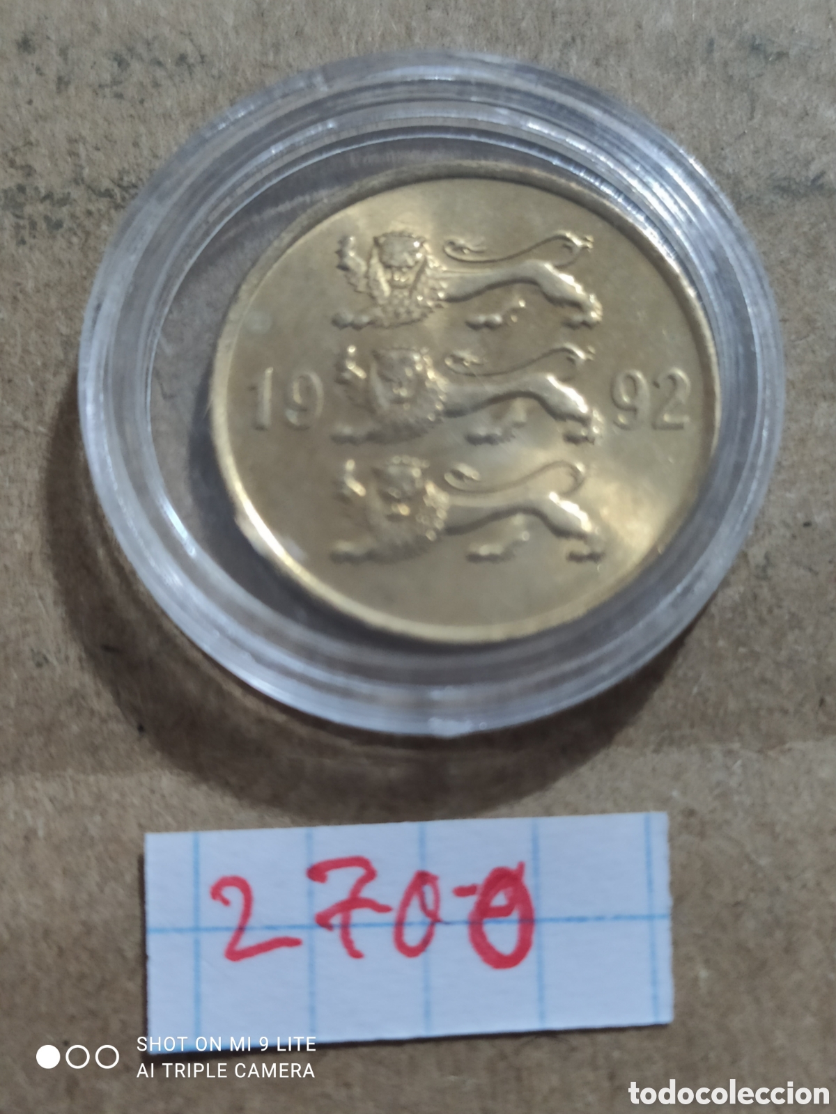 Monedas antiguas de Europa: 20 Sergi de Estonia a&ntilde;o 1992