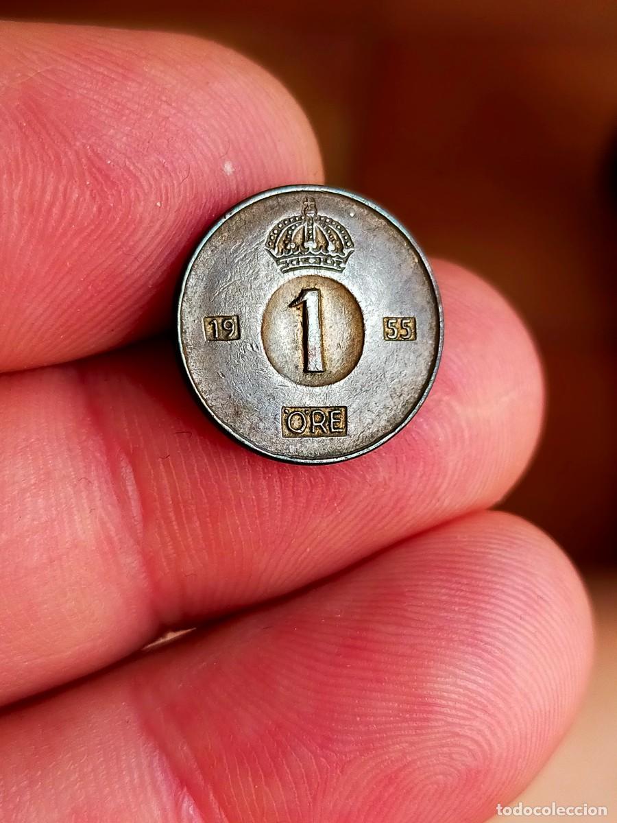 Monedas antiguas de Europa: MONEDA DE 1 UN ORE SUECIA 1955 TS MUY BUENA CONSERVACION