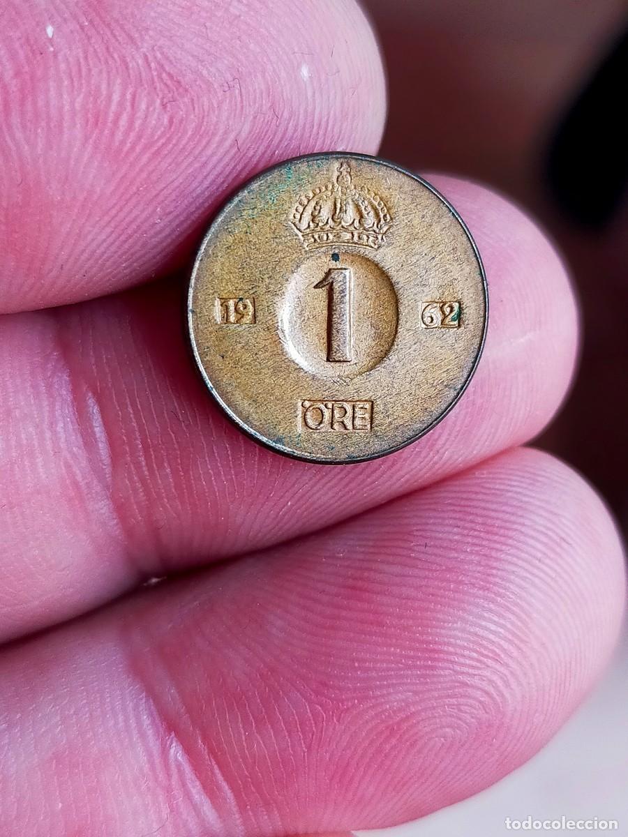 Alte M&uuml;nzen aus Europa: MONEDA DE 1 UN ORE SUECIA 1962 U MUY BUENA CONSERVACION
