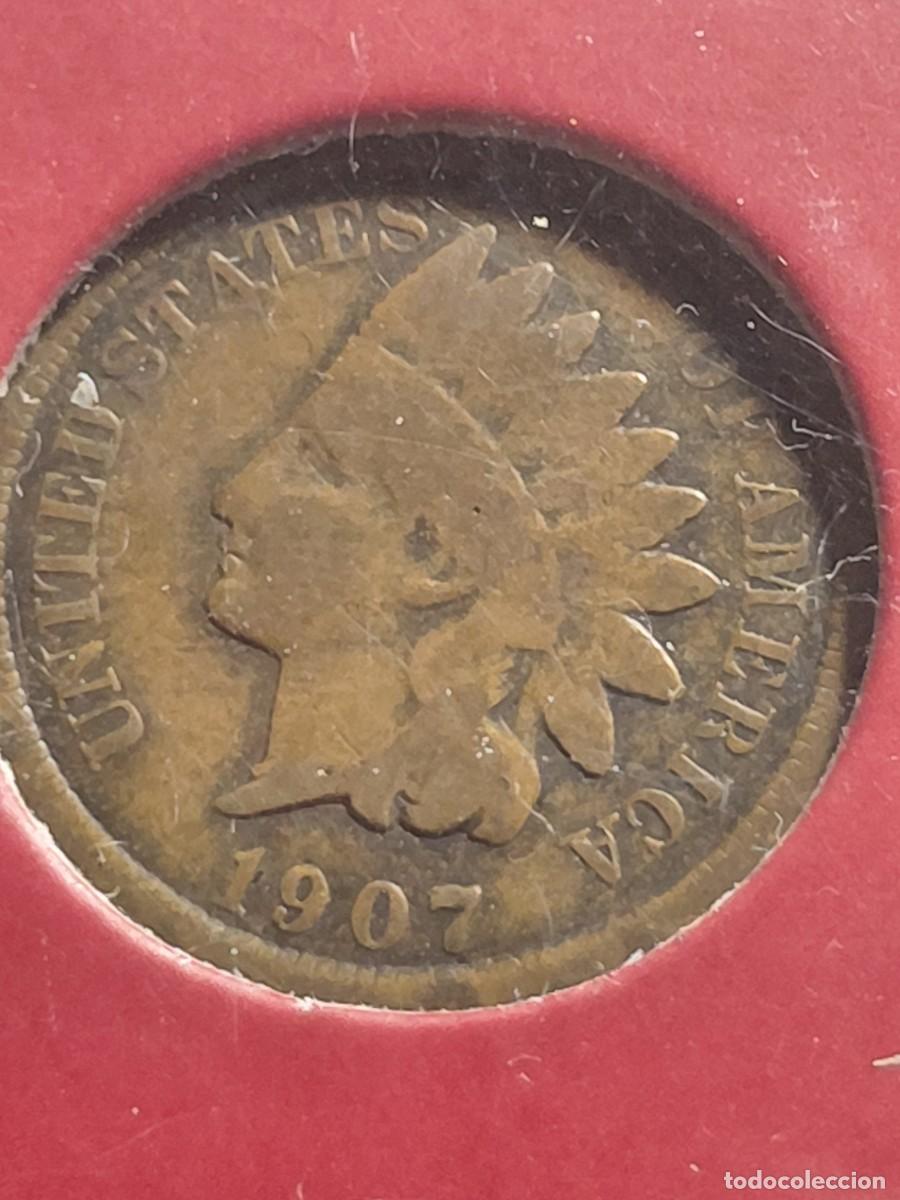 Monedas antiguas de Europa: ESTADOS UNIDOS / USA - 1 CENT 1907 CABEZA DE INDIO - EN CAPSULA