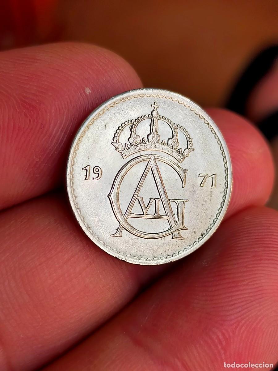 Monedas antiguas de Europa: MONEDA DE 50 CINCUENTA ORE SUECIA 1971 U MUY BUENA CONSERVACION